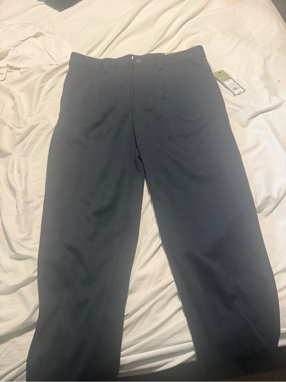 Men's Plaid Dress Trousers - Goodfellow & Co Dark Gray 32x30